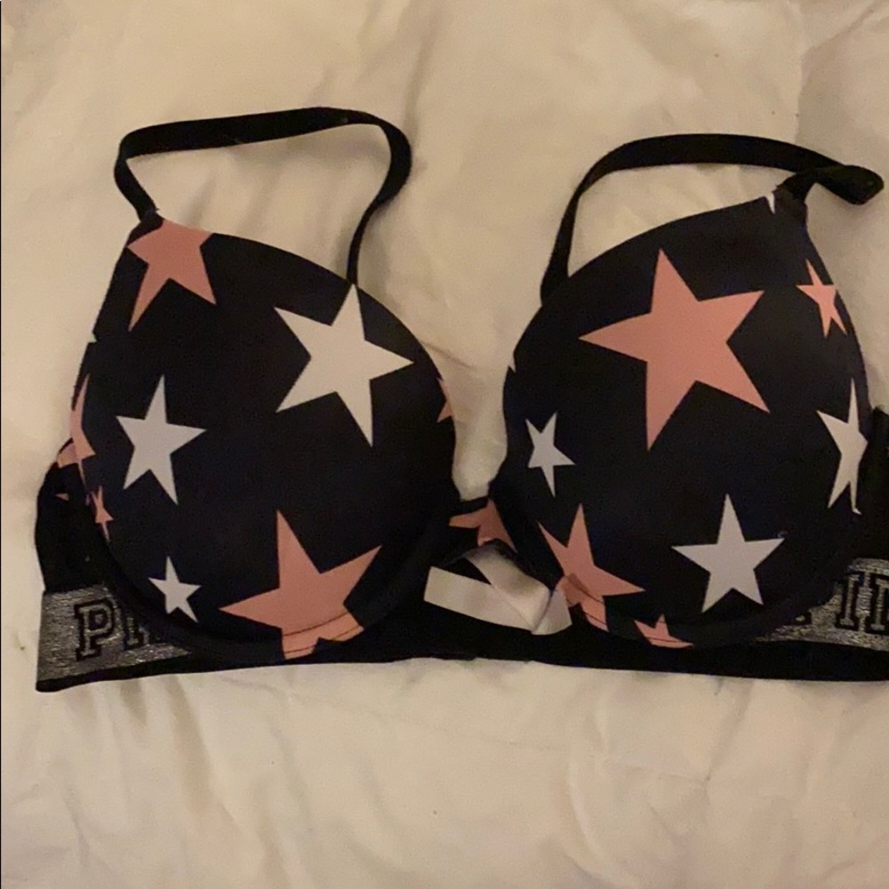 Blue bra with stars